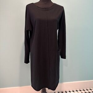 OSKA black wool knit tunic